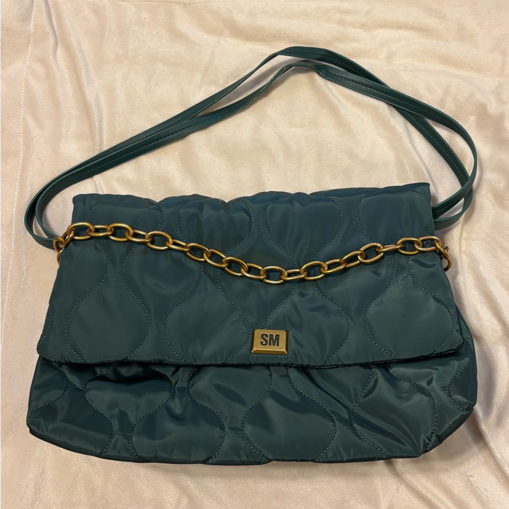 Steve Madden Teal Quilted Tote
